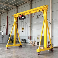 Grue portique mobile électrique pour travaux de levage en atelier