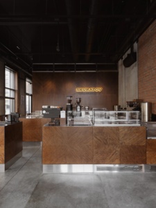 Conception d'intérieur de boulangerie sur mesure, mobilier de boulangerie moderne et comptoir de présentation de pain en bois - Product Image 4