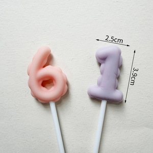 Decorazioni Trendy in Gomma Morbida a Forma di Lettere e Numeri <span class=keywords><strong>per</strong></span> Torte di Compleanno e Tavoli da Dessert <span class=keywords><strong>per</strong></span> Bambini - Product Image 5