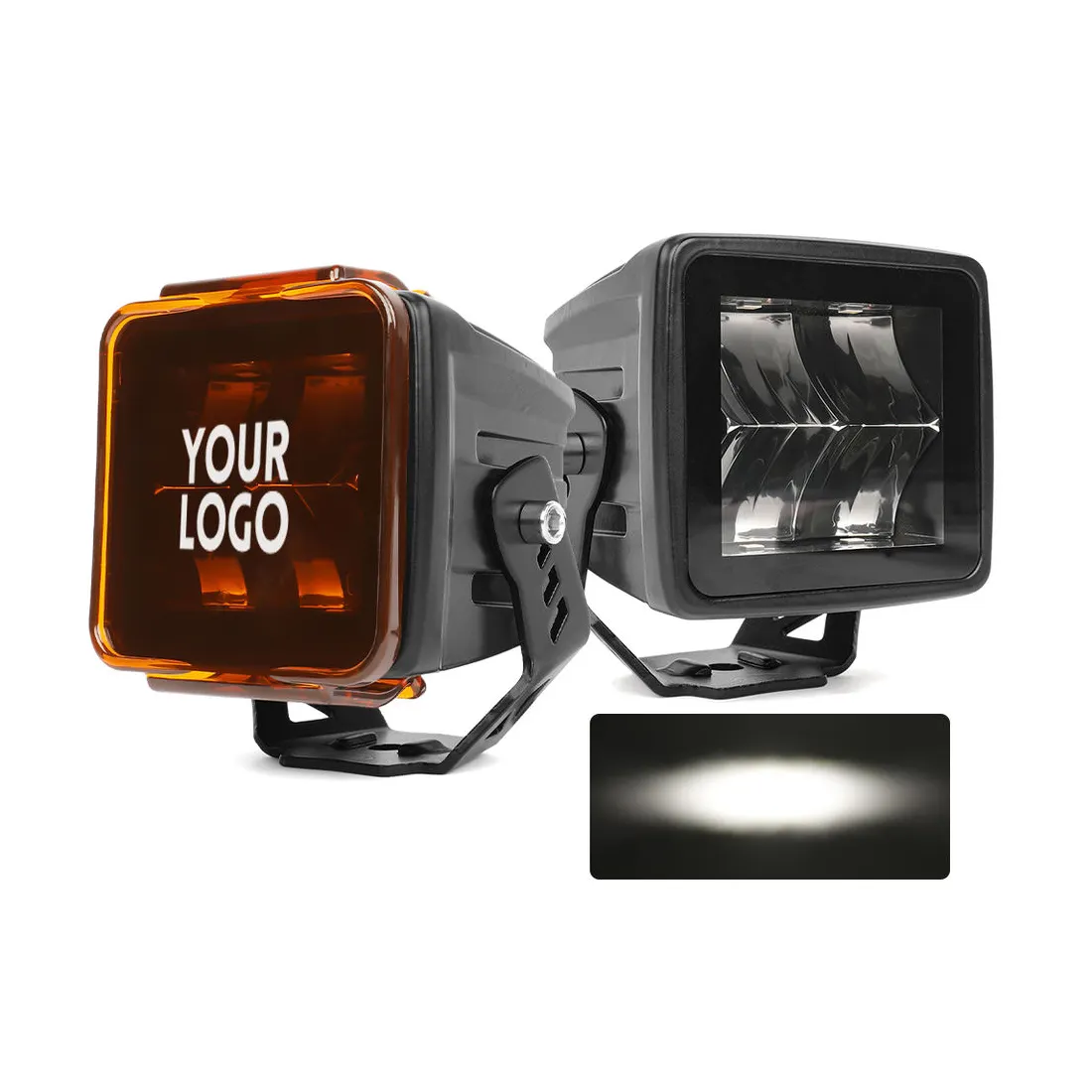 OEM 4x4 Caminhão 40W Led Driving Spot Luz Auxiliar Offroad Edgeless Cube Led Off Road Fog Lâmpada 12V 24V 3 Polegadas Led Pods Luz