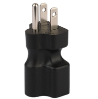 Adaptateur d'alimentation US Standard NEMA 5-15P vers 5-20R, 15A Mâle 20A Femelle, Connecteur à Lame en T, Certifié CE ROHS pour Usage Industriel et de Bureau