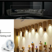 Foco LED E27 E14 GU10 MR16 6W, Bombilla de Luz Puntual, Lámpara de CA 220V, Ángulo de Haz de 24 Grados, Iluminación Interior Decorativa