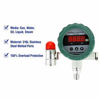 Pressostat intelligent antidéflagrant, sortie relais 4-20mA, contrôleur de pression numérique pour eau, huile, gaz, M20*1.5 G1/2