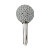Pommeau de douche à main moderne pressurisé chromé à grand débit d'eau avec tuyau et support inclus