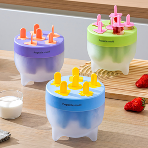 Moule à glace créatif en silicone de qualité alimentaire, facile à démouler, pour congélation rapide, gadget domestique pour la préparation de bâtonnets glacés et de glaces aux fruits - Product Image 5
