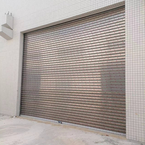 Porte de <span class=keywords><strong>garage</strong></span> moderne électrique en acier inoxydable galvanisé Système pare-balles Porte de magasin d'école à volet roulant - Product Image 1