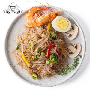 Low calorie healthy dry konjac noodles instant shirataki seaweed pasta