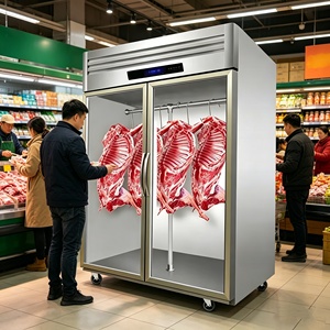 Refrigerador de Doble Puerta de Acero Inoxidable con Vidrio para Colgar Carne, para Almacenamiento de Carne de Res - Product Image 4