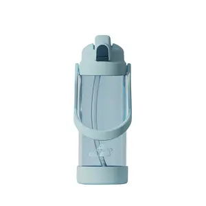 Unisex 67 OZ Half Gallon Water Bottle With Straw Time Marker Leakproof Motivational Jug For Gym Travel Bottle