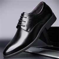 Chaussures en cuir formelles pour hommes, style britannique, à semelle souple, avec rehausseur intégré, style décontracté, peuvent être utilisées comme chaussures habillées