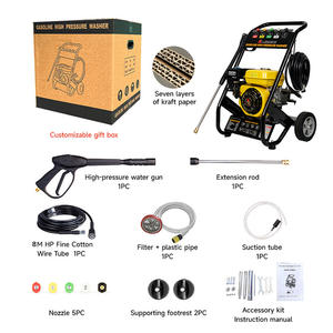 Hidrolavadora de Gasolina de Grado Profesional LINGBEN 170A, Hidrolavadora Móvil de Alta Presión con Enrollador de <span class=keywords><strong>Manguera</strong></span> <span class=keywords><strong>para</strong></span> Limpieza de Camiones, Autocaravanas y Barcos - Product Image 3