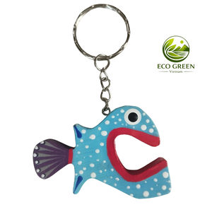 Decoración de madera para el hogar, regalo de empresa, decoración y regalo navideño, llavero de animal de madera, decoración artesanal vietnamita, tallado DIY - Product Image 2