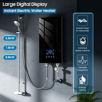 Chauffe-eau électrique sans réservoir, point chaud instantané, 220V, compact, mural, pour salle de bain et cuisine