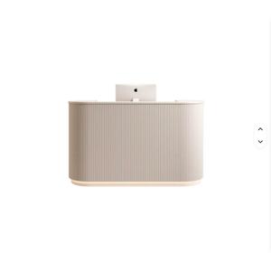 Nouveau comptoir de réception personnalisé 2025, best-seller, comptoir de salon de beauté, petite table de réception, comptoir de réception circulaire pour salon de manucure - Product Image 6