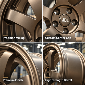 Cerchi in Lega di Alluminio Forgiati Monoblocco 16-24 Pollici, Design Sportivo <span class=keywords><strong>JDM</strong></span> Modificato, Nuovi Cerchi <span class=keywords><strong>Auto</strong></span> in Bronzo - Product Image 5