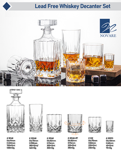 Decanter per Whisky con Tappo in Vetro 25 oz 750ml Trasparente Senza Piombo Cristallo per Liquori Alcolici Vino Brandy Bourbon - Product Image 6