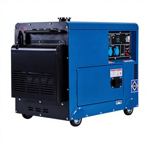 Generadores Diésel Silenciosos de Alta Calidad, <span class=keywords><strong>Arranque</strong></span> Automático, <span class=keywords><strong>Arranque</strong></span> Remoto, Tipo Móvil, Planta de Energía Eléctrica de 3kw a 12kva para Uso Doméstico - Product Image 2