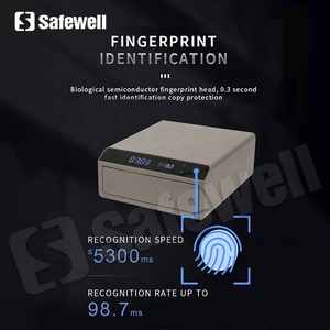 SWJW-06 Coffre-fort électronique intelligent biométrique à empreintes digitales avec clavier tactile, mini-coffre-fort portable pour la maison et le bureau, pour objets de valeur - Product Image 5