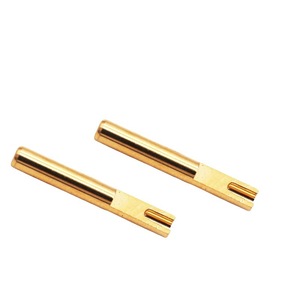 Terminales de latón de desconexión rápida, chapados en oro, 1P, para conectores eléctricos - Product Image 2