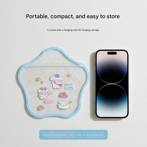 Sacs cadeaux auto-scellants en forme d'étoile – emballage réutilisable et de haute qualité ; petits sacs cadeaux ; idéal pour les bonbons ; fermeture transparente - Product Image 2