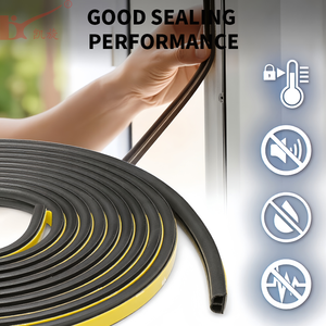 Tiras de Espuma para Sellado de Puertas y Ventanas en Forma de D/P/E/I, Personalizables, Duraderas, de Alta Calidad, Tiras de Espuma EPDM - Product Image 4