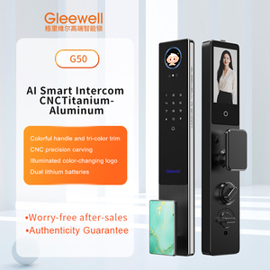 Serrure Intelligente pour Porte en Aluminium avec <span class=keywords><strong>Reconnaissance</strong></span> d'Empreintes Digitales, de Cartes, de Mot de Passe, de Veines Palmaires, de Visage 3D, Alexa, Application Tuya, Alliage d'Aluminium - Product Image 5