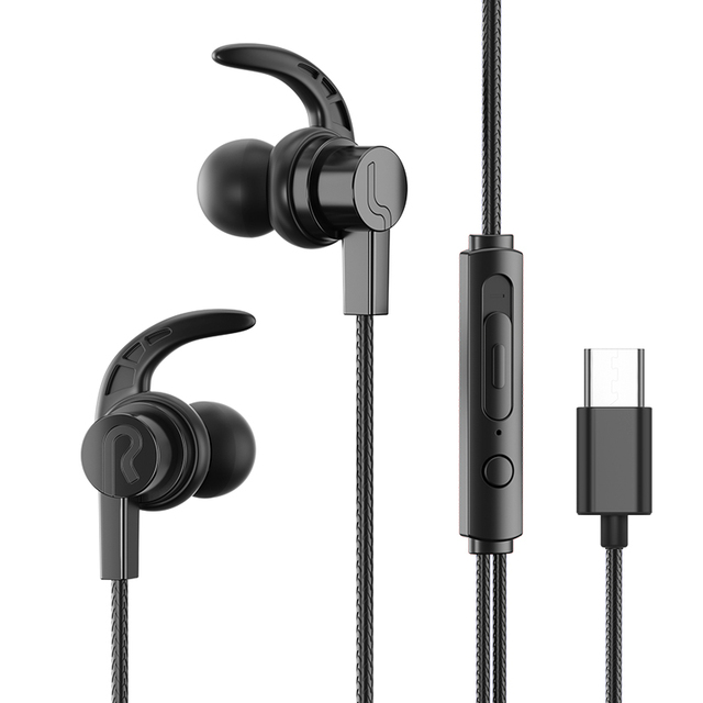 Type-C Headphone E-Sports Gaming Earphones 360 Stereo Sound High-definition Mic In-Ear Earbuds Support for Samsung
