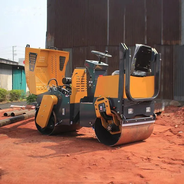 Double drum soil asphalt road roller compactor vibratory road roller compactor diesel engine road roller