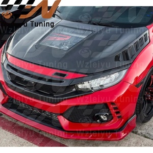 Parrilla de parachoques delantero de fibra de carbono de nuevo estilo y ajuste de párpado para Honda <span class=keywords><strong>Civic</strong></span> FK8 <span class=keywords><strong>TypeR</strong></span> 3 uds 2017-2022 montaje de alta calidad - Product Image 6