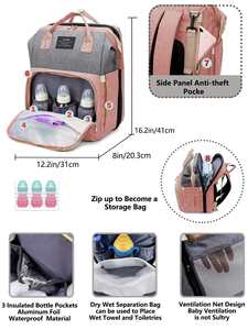 Mochila <span class=keywords><strong>de</strong></span> Moda para Pañales <span class=keywords><strong>de</strong></span> Bebé, Bolsa <span class=keywords><strong>de</strong></span> Viaje para el Cuidado del Bebé, Mochila <span class=keywords><strong>de</strong></span> Hombro con Diseño <span class=keywords><strong>de</strong></span> Dibujos Animados - Product Image 4