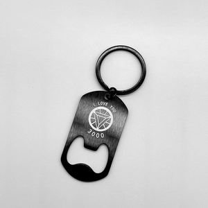 Wine Bottle Opener Keychain Custom logo Sublimation Wedding Gifts Stainless Steel Beer <b>Key</b> <b>Ring</b> Blank Metal Bottle Opener - Product Image 3