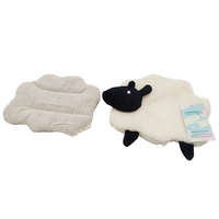 Coussin chauffant micro-ondes micro-ondes en forme de mouton Design mignon Pack de chaleur réutilisable Pack de chaleur de thérapie d'oreiller de graines de lin