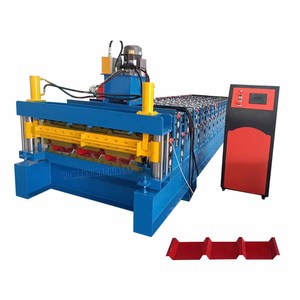 Çift Katmanlı Trapez Şekilli IBR Çatı Levhası Rulo Şekillendirme Makinesi <span class=keywords><strong>Metal</strong></span> Çatı Kaplama Makinesi - Product Image 1