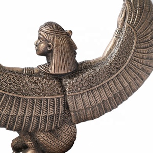 Estatua de la diosa Isis alada egipcia de resina, medicina mágica y escultura de la fertilización en bronce fundido en frío prémium, artículos religiosos - Product Image 6