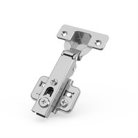 Charnière moderne en acier inoxydable à fermeture amortie, réglage excentrique bidirectionnel, durable, AODELI ADL-62, angle d'ouverture 90°, coupelle de 35 mm pour meubles