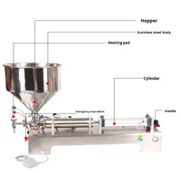 Machine à remplir la crème fouettée en acier inoxydable pneumatique