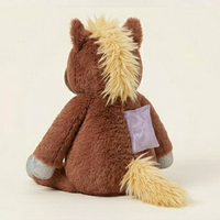 Peluche cheval chauffante et lestée super douce pour bébé, pour apaiser