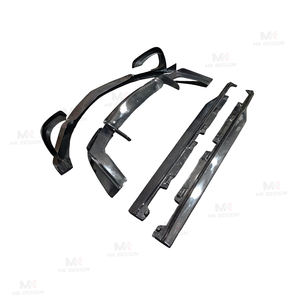 Kit carrosserie en fibre de carbone style R : lèvre de pare-chocs avant, jupes latérales et diffuseur arrière pour Mercedes Benz <span class=keywords><strong>AMG</strong></span> GT <span class=keywords><strong>GTS</strong></span> Coupé 2 portes 2015-2018 - Product Image 5