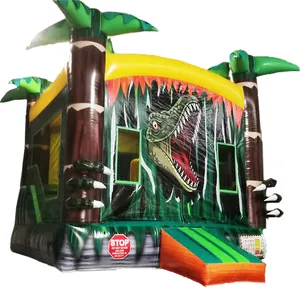 Tùy chỉnh trẻ em bouncy lâu đài Inflatable khủng long nhà bị trả lại PVC ngoài trời nhảy Bouncer lâu đài dinosaure