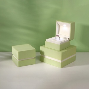Luxury Satin Jewelry Packaging <b>Box</b> with <b>LED</b> <b>Light</b> for Sets Custom High Quality Branded Jewelry Gift <b>Box</b> Packaging with logo - Product Image 3
