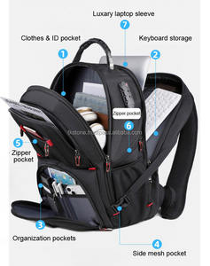 Sac à dos d'affaires pour ordinateur portable de haute qualité, livraison rapide, tendance, imperméable, en nylon, pour l'école, le sport, fermeture éclair - Product Image 5