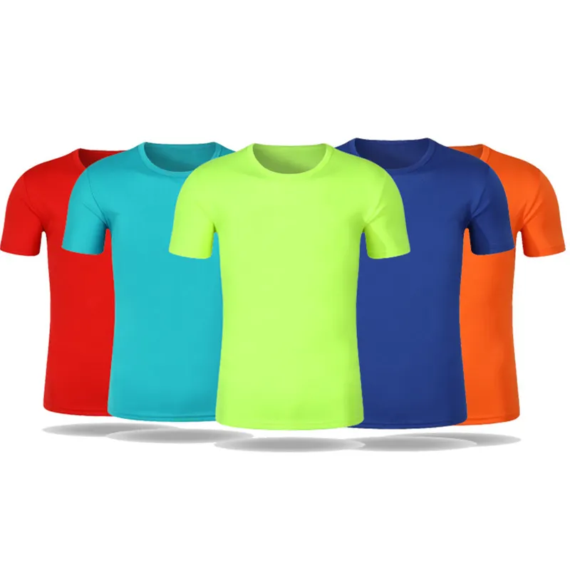 Quick-drying T-shirt Custom Printed Logo O-neck Short Sleeve Activity Advertising T Shirts Work Clothes Quick Dry