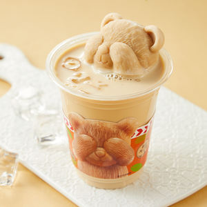 Daqiaodao dolce freddo Americano a forma di orso cubetti di ghiaccio Da Hong Pao tè al latte aromatizzato ghiacciolo caffè bevanda - Product Image 5