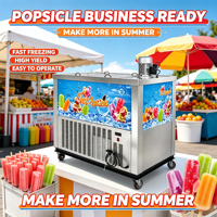 Nouvelle machine commerciale à glaces et bâtonnets en acier inoxydable - 2 moules, haute tension universelle, pour fruits, noix et lait