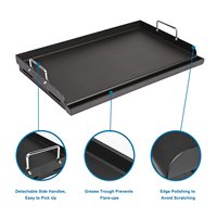 Offre Spéciale de plaques de cuisson commerciales en acier inoxydable pour barbecue Grilles à dessus plat pour restaurant Camping en plein air