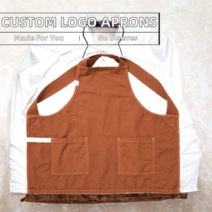 Delantales Personalizados con Logotipo, Diseño sin Mangas para Catering, Tiendas de Té con Leche, Barberías - Uniformes de Trabajo Modernos - Product Image 3