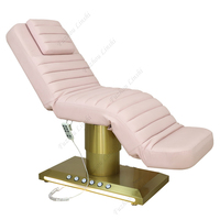 Lit de Massage en PU réglable électrique de luxe Portable moderne pour Salon de beauté équipement de Spa professionnel de traitement des cils du visage