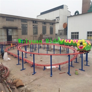 Train miniature Caterpillar Roller Coaster très populaire pour enfants, idéal pour les aires de jeux intérieures et les parcs d'attractions familiaux - Product Image 2