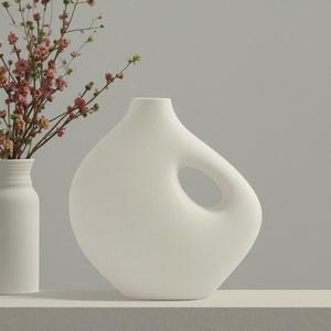 Nordic desktop creativo decorativo floreros vaso in ceramica <span class=keywords><strong>minimal</strong></span> flower porcellana vasi in ceramica per la decorazione domestica - Product Image 1