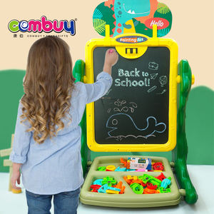 Silinebilir plastik standı raf çift taraflı çocuklar oyuncak çizim yazı tahtası için <span class=keywords><strong>3</strong></span> + yıl - Product Image 4